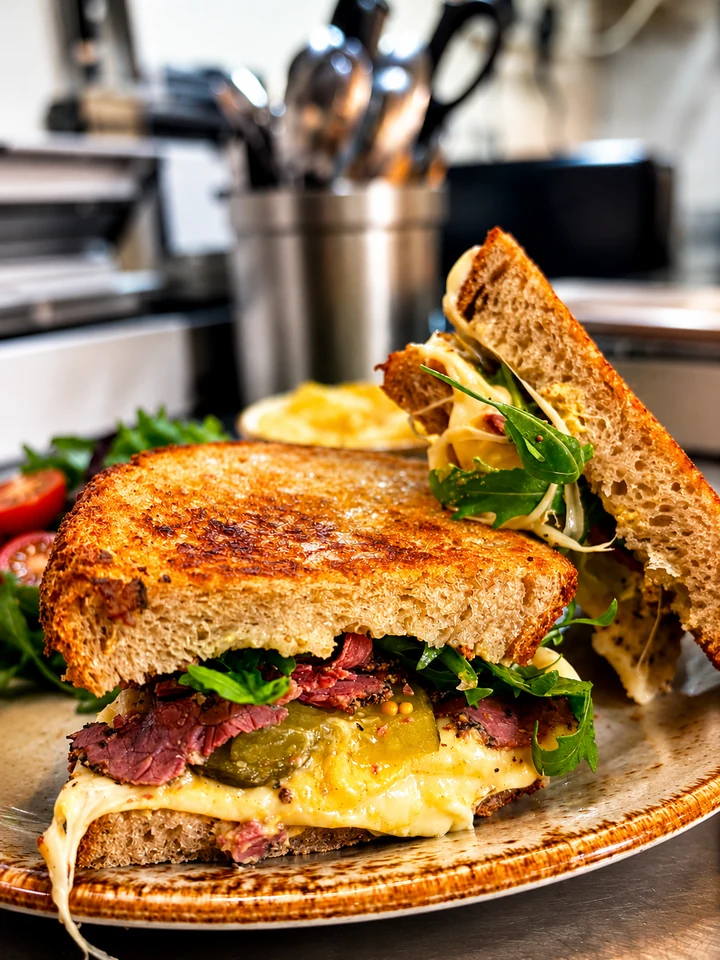 A toasted sourdough sandwich at Wheldrakes